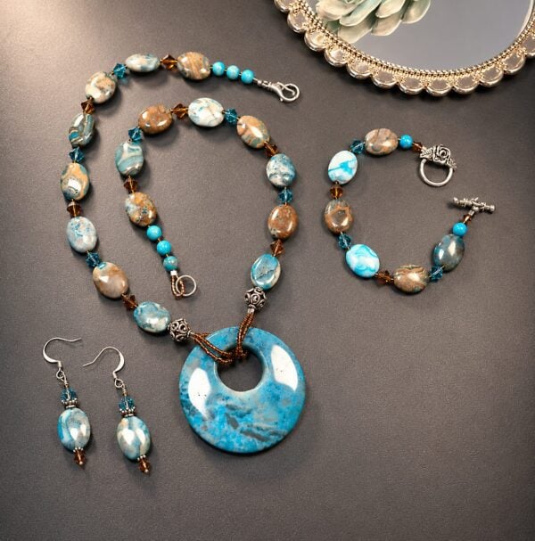 Painted Sky and Earth — handmade one-of-a-kind jewelry by The Kingwood Collection