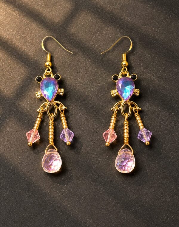 Pink/Purple/Blue Swimming Fish — handmade one-of-a-kind jewelry by The Kingwood Collection