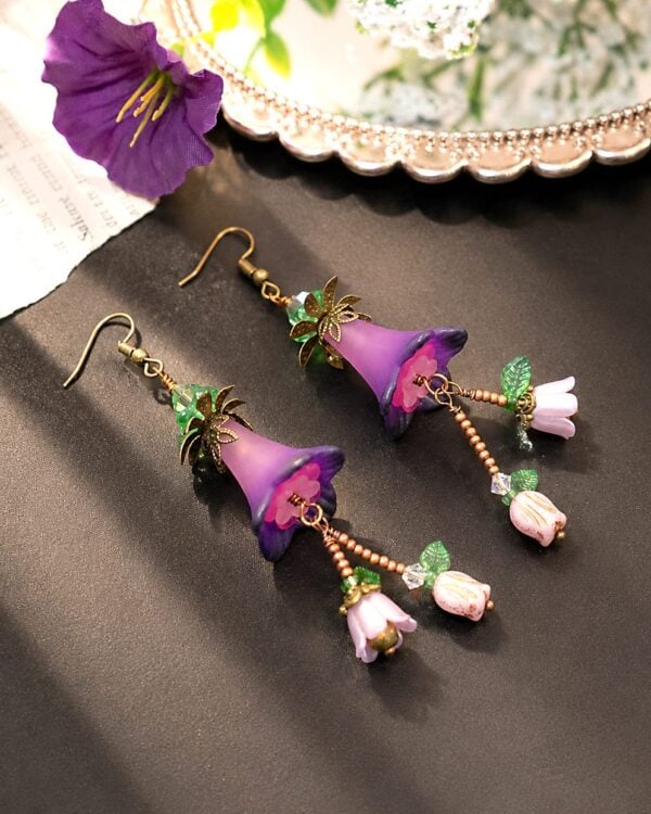 Purple/Pink/Green — handmade one-of-a-kind jewelry by The Kingwood Collection