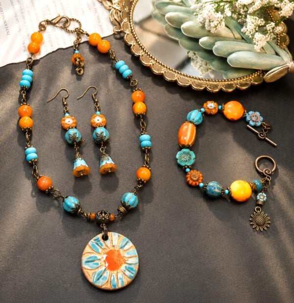 Santa Fe Sunset — handmade one-of-a-kind jewelry by The Kingwood Collection