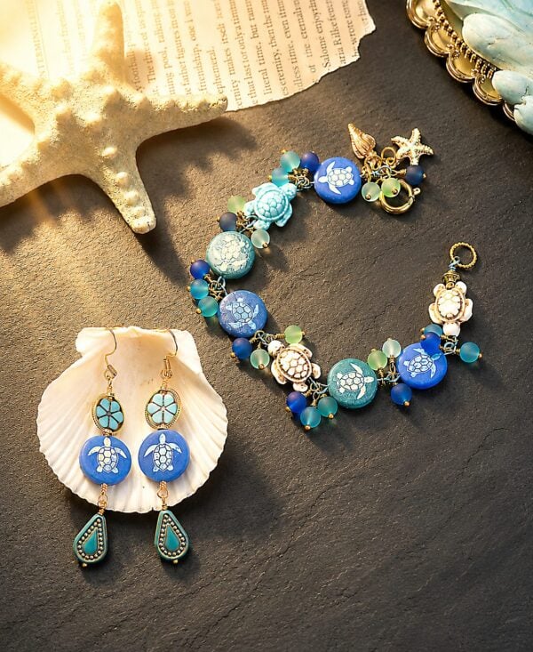 Sea Turtle Tide — handmade one-of-a-kind jewelry by The Kingwood Collection