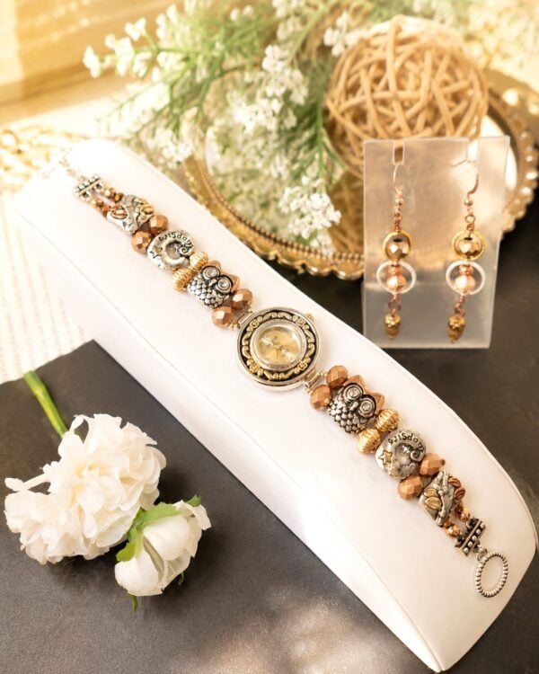 The Posh Woodland Owl — handmade one-of-a-kind jewelry by The Kingwood Collection