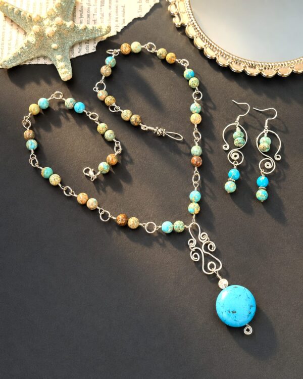 Navajo Sand and Sky — handmade one-of-a-kind jewelry by The Kingwood Collection