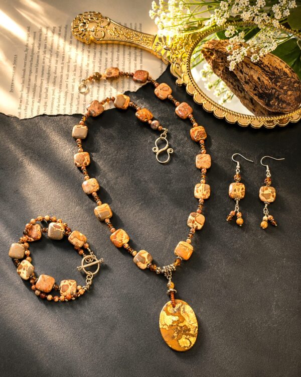 Colors of the Warm Earth — handmade one-of-a-kind jewelry by The Kingwood Collection