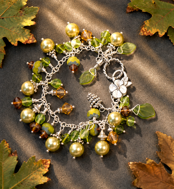 Autumn Forest Dragonflies Bracelet
