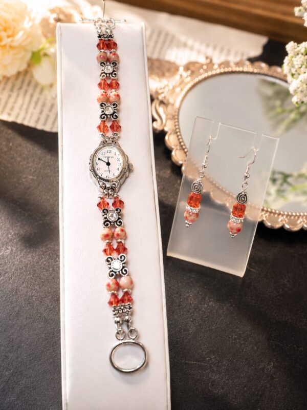 Blushing Rose — handmade one-of-a-kind jewelry by The Kingwood Collection