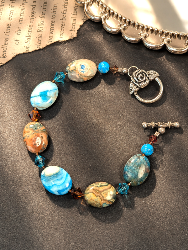 Painted Sky and Earth Bracelet
