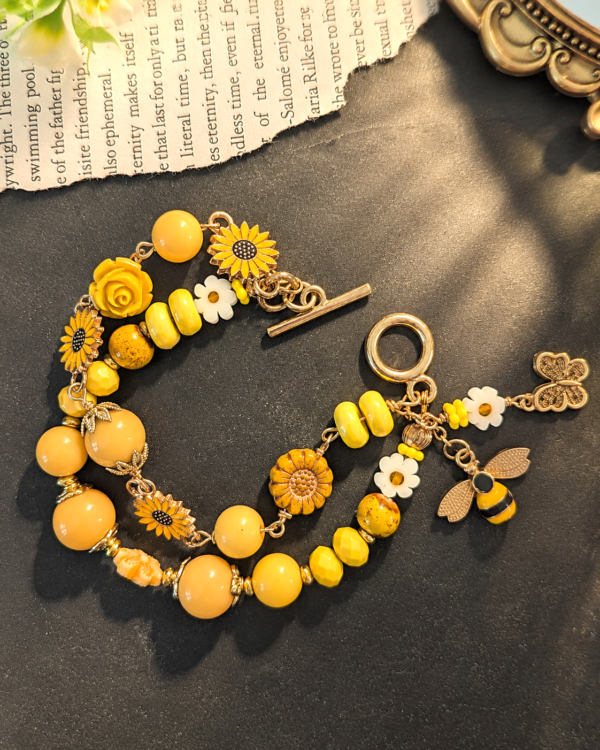 The Bees and The Sunflowers Bracelet