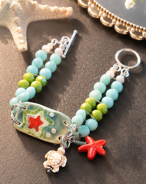 Crimson Starfish Bracelet