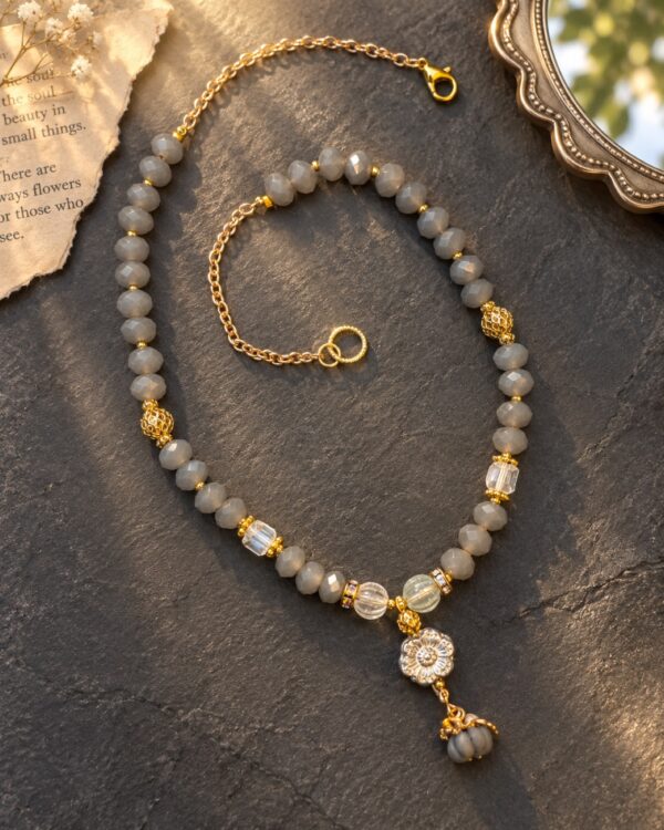 October Grey Mist Necklace