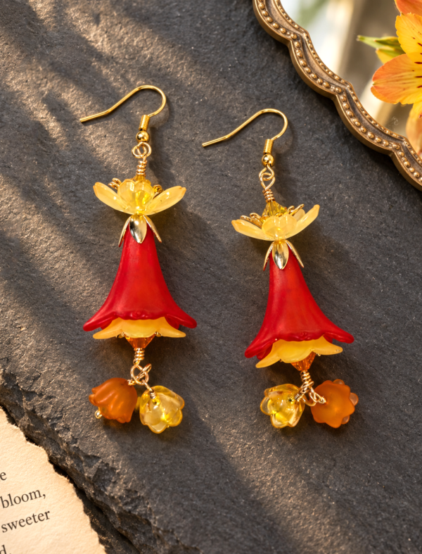 Tulips at Sunset Earrings